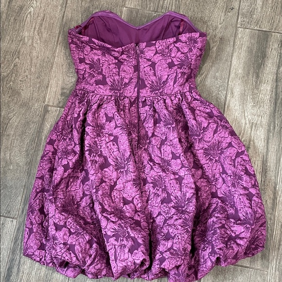 NWT Sweet Magenta Strapless Bubble Corset top Party Dress by Invitee - Picture 3 of 6